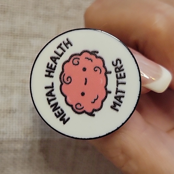 Beyond Adorable Jewelry - Mental Health Matters Enamel Pin